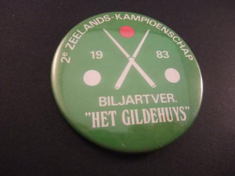 Biljartvereniging Het gildehuys Zeelands kampioenschap,1983